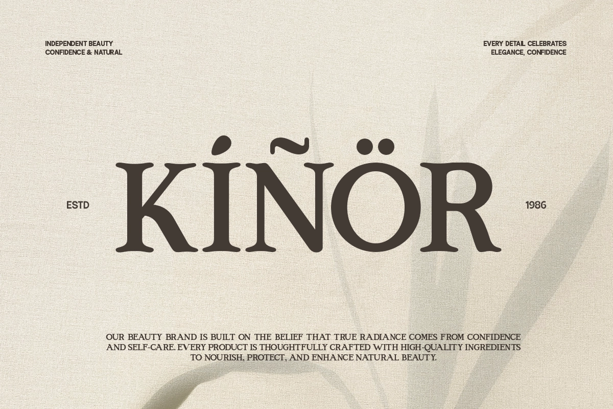 GC Kind Endlict – Elegant RetroSerif