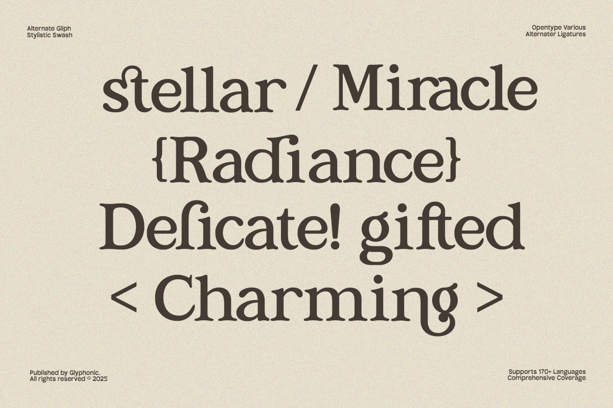 GC Kind Endlict – Elegant RetroSerif