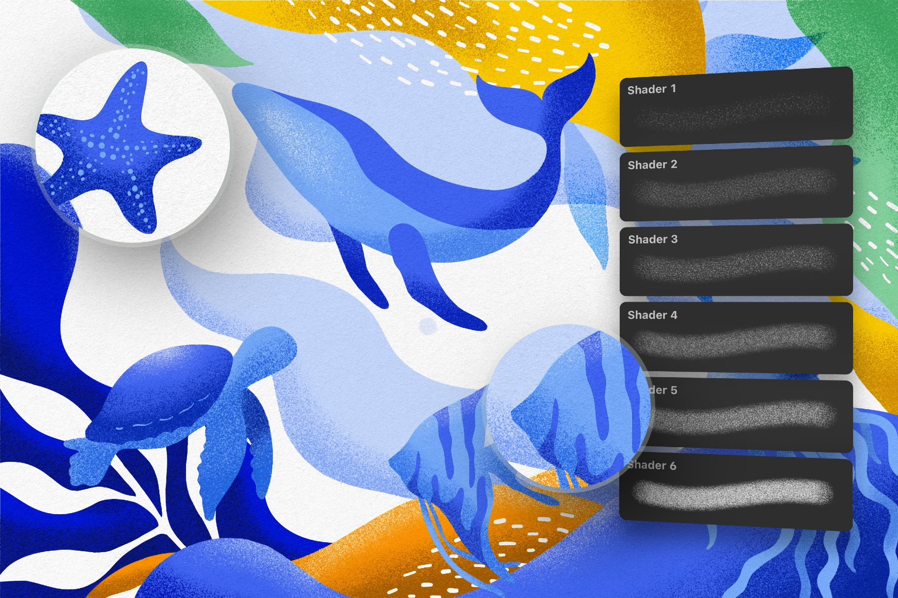 Multi-App Essential Shading Brushes