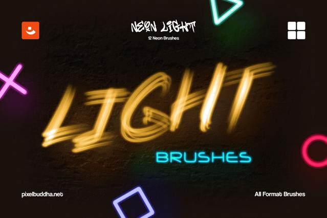 Multi-App Neon Light Brushes