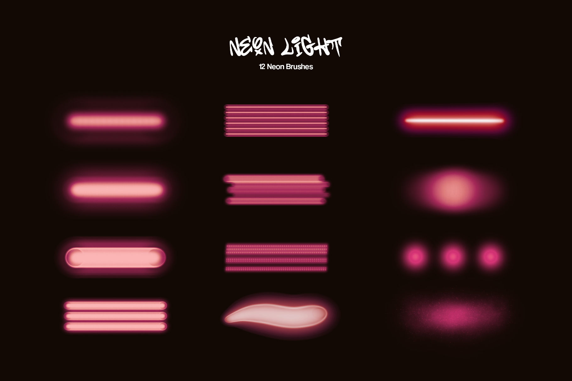 Multi-App Neon Light Brushes