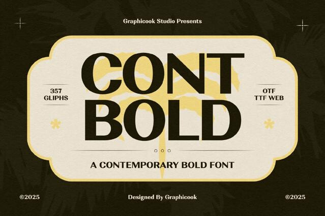 Contbold Font