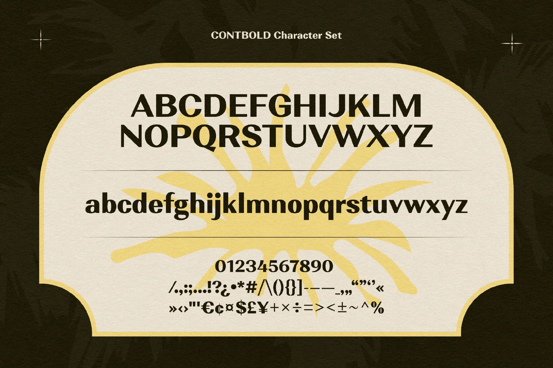 Contbold Font