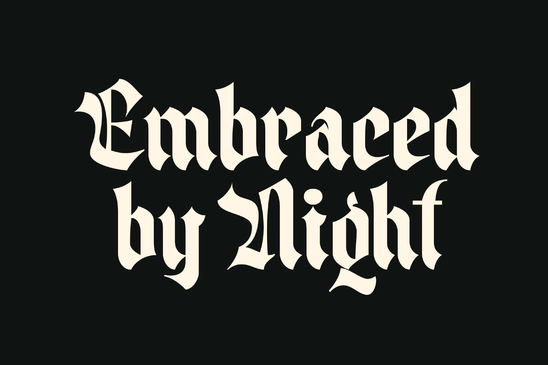 Broken Shield a Gothic Blackletter Font