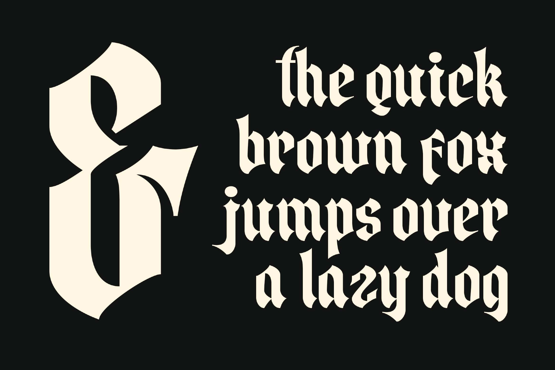 Broken Shield a Gothic Blackletter Font