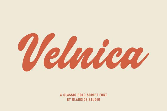 Velnica a Classic Bold Script Font