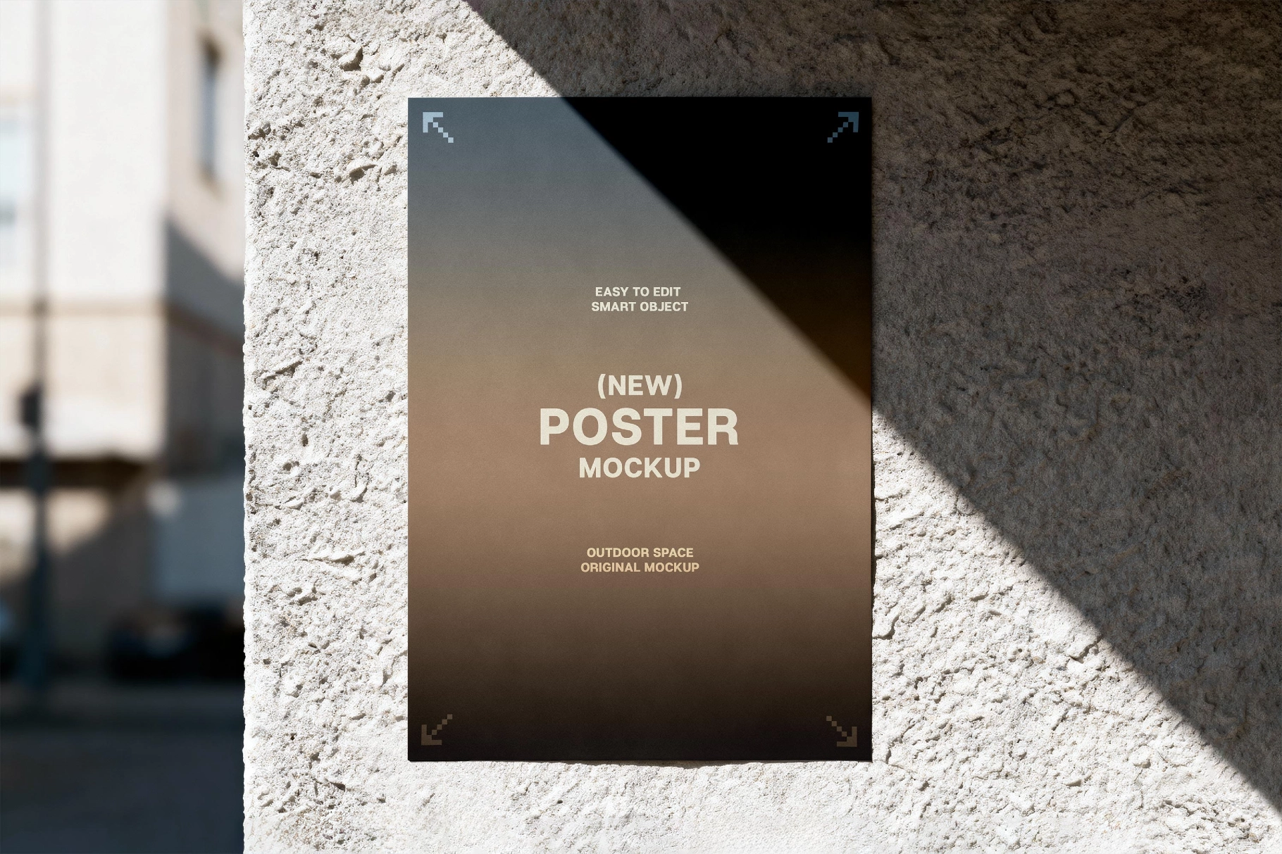 Poster on Concrete Wall Mockup
