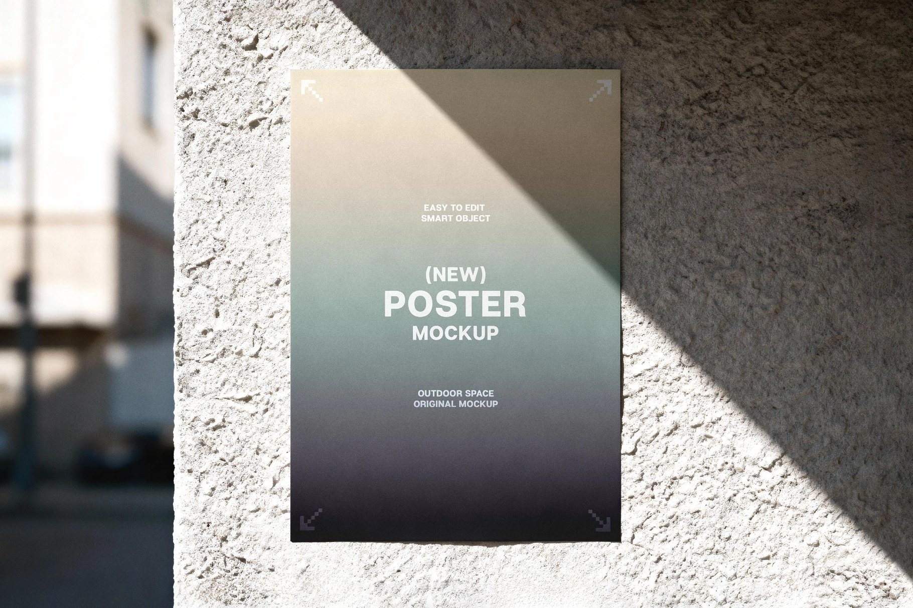 Poster on Concrete Wall Mockup