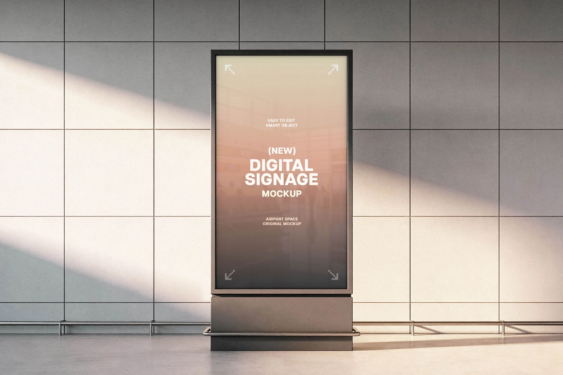 Airport Digital Signage Mockup