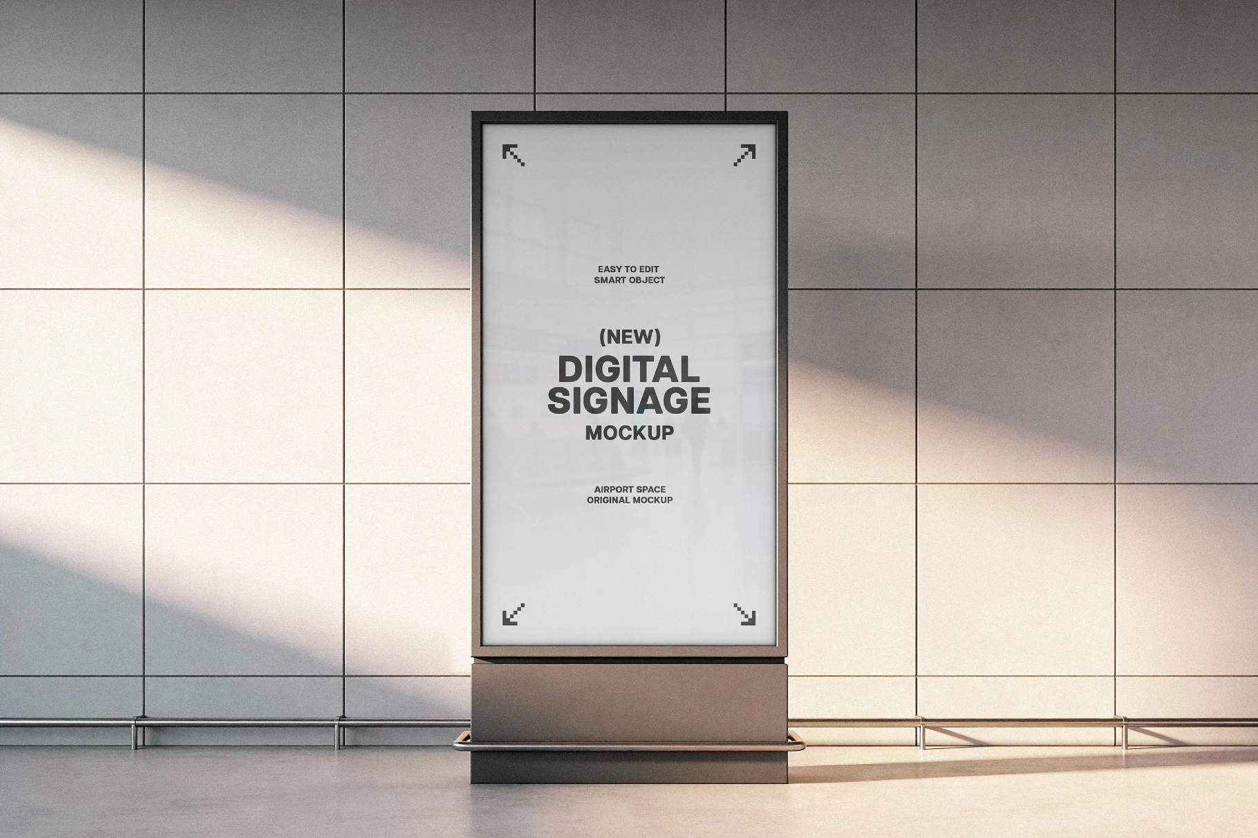 Airport Digital Signage Mockup