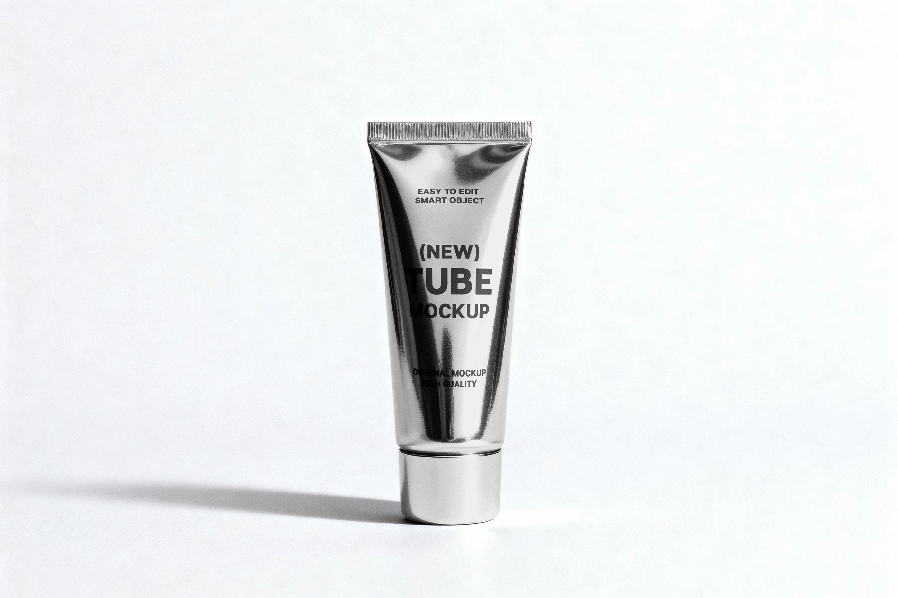 Metallic Skincare Tube Mockup