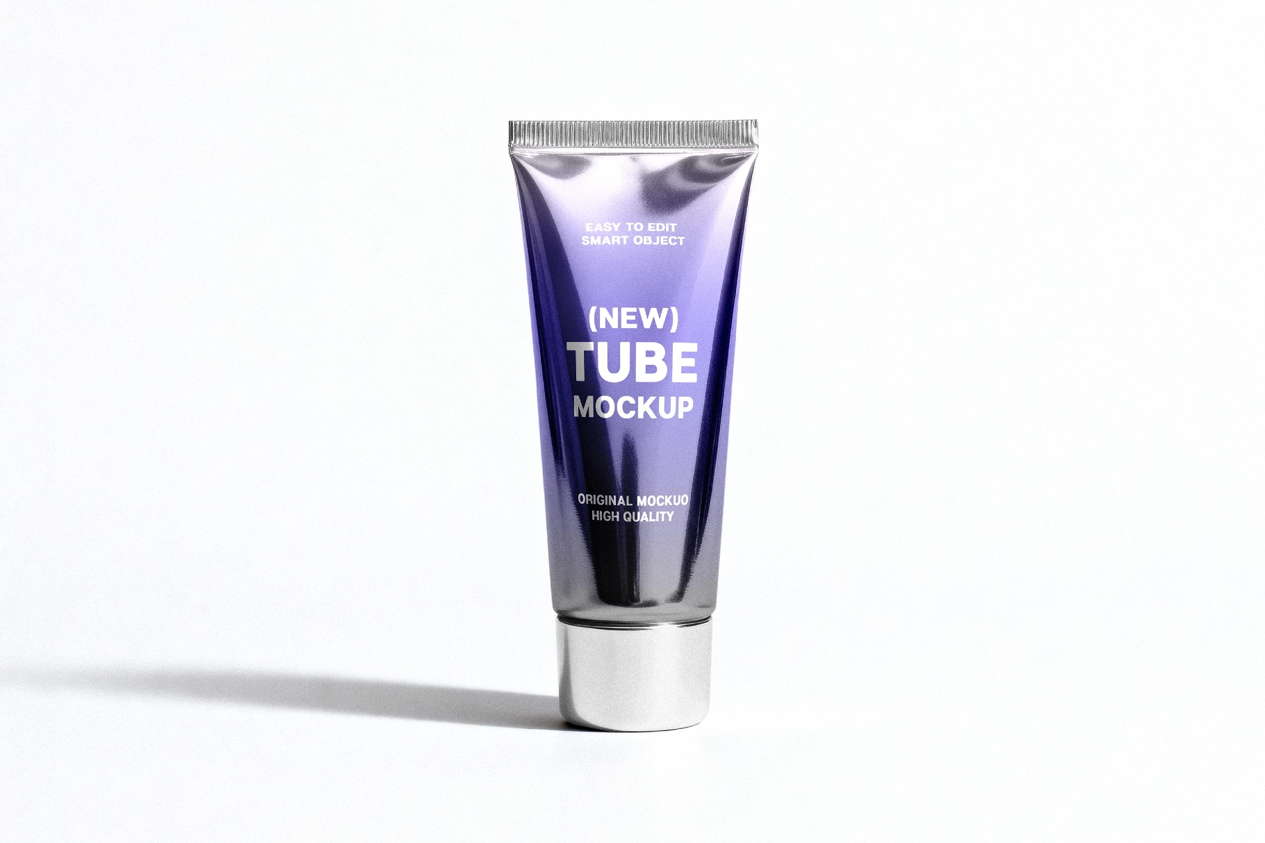 Metallic Skincare Tube Mockup