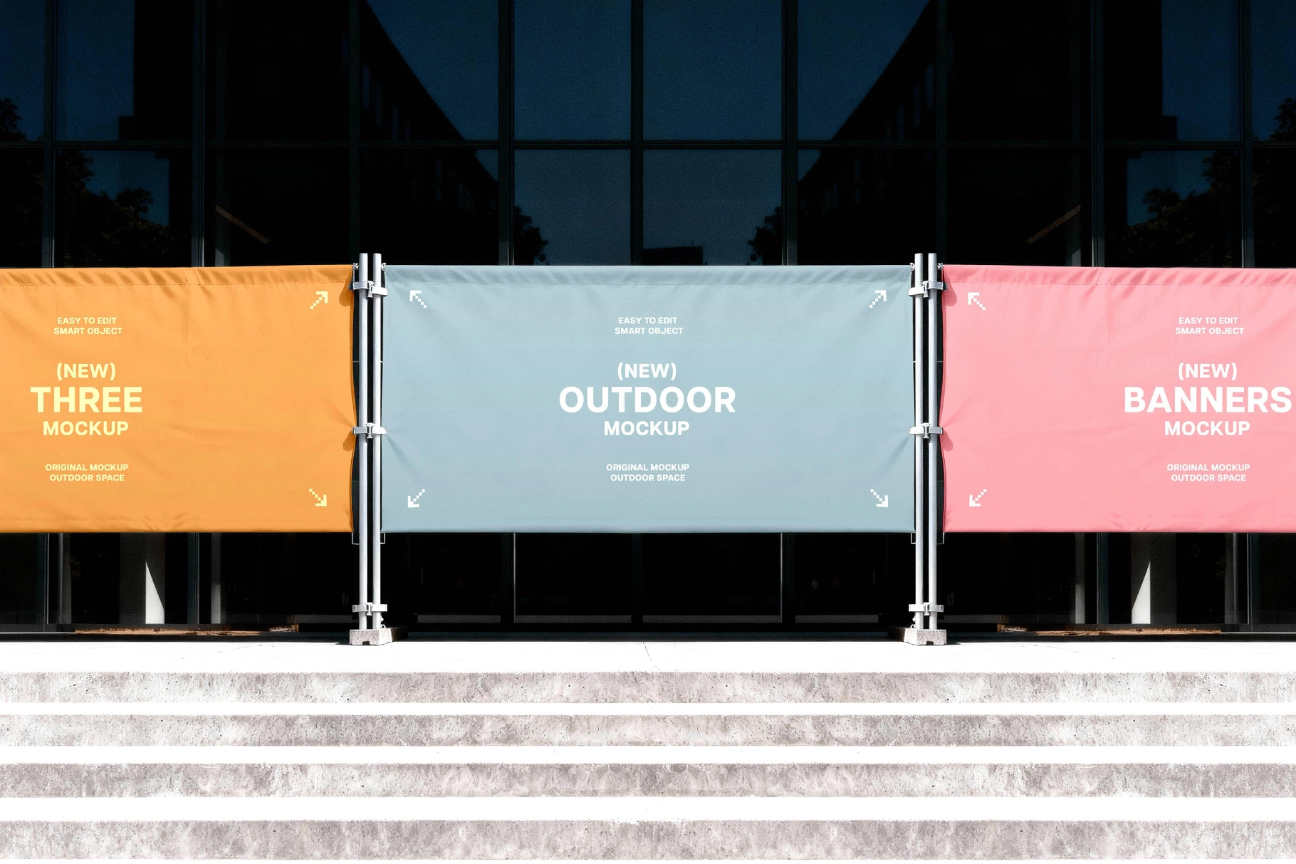 Street-Level Event Banners Mockup