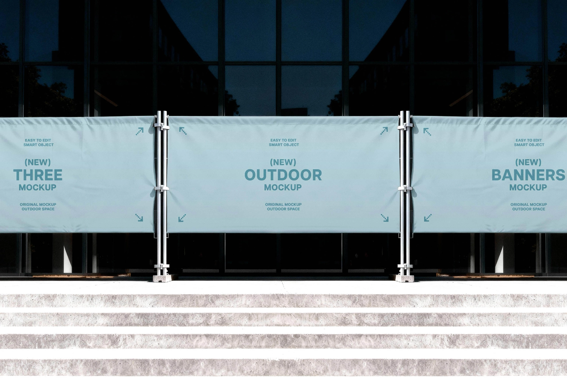 Street-Level Event Banners Mockup