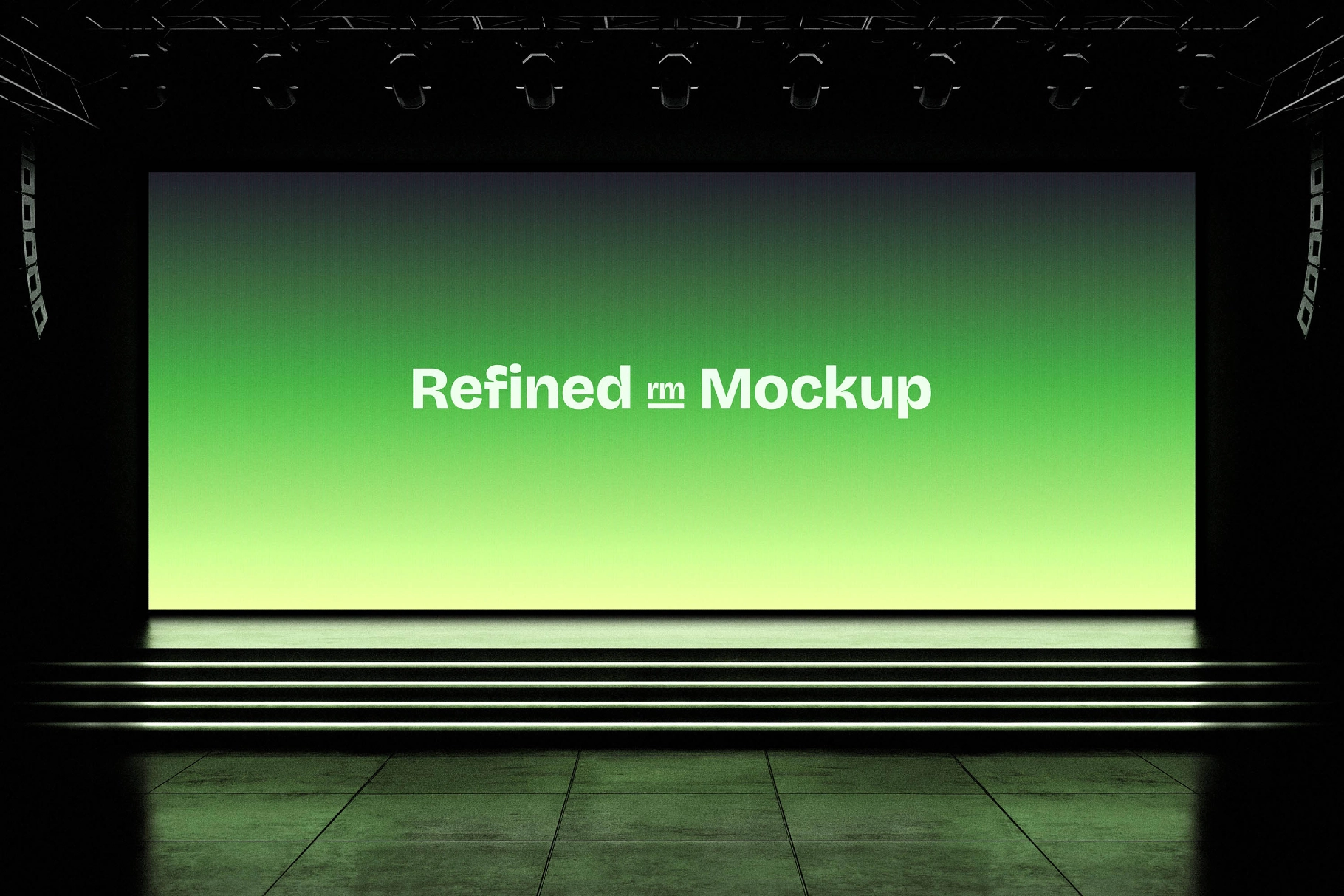 Event Stage LED Screen Mockup