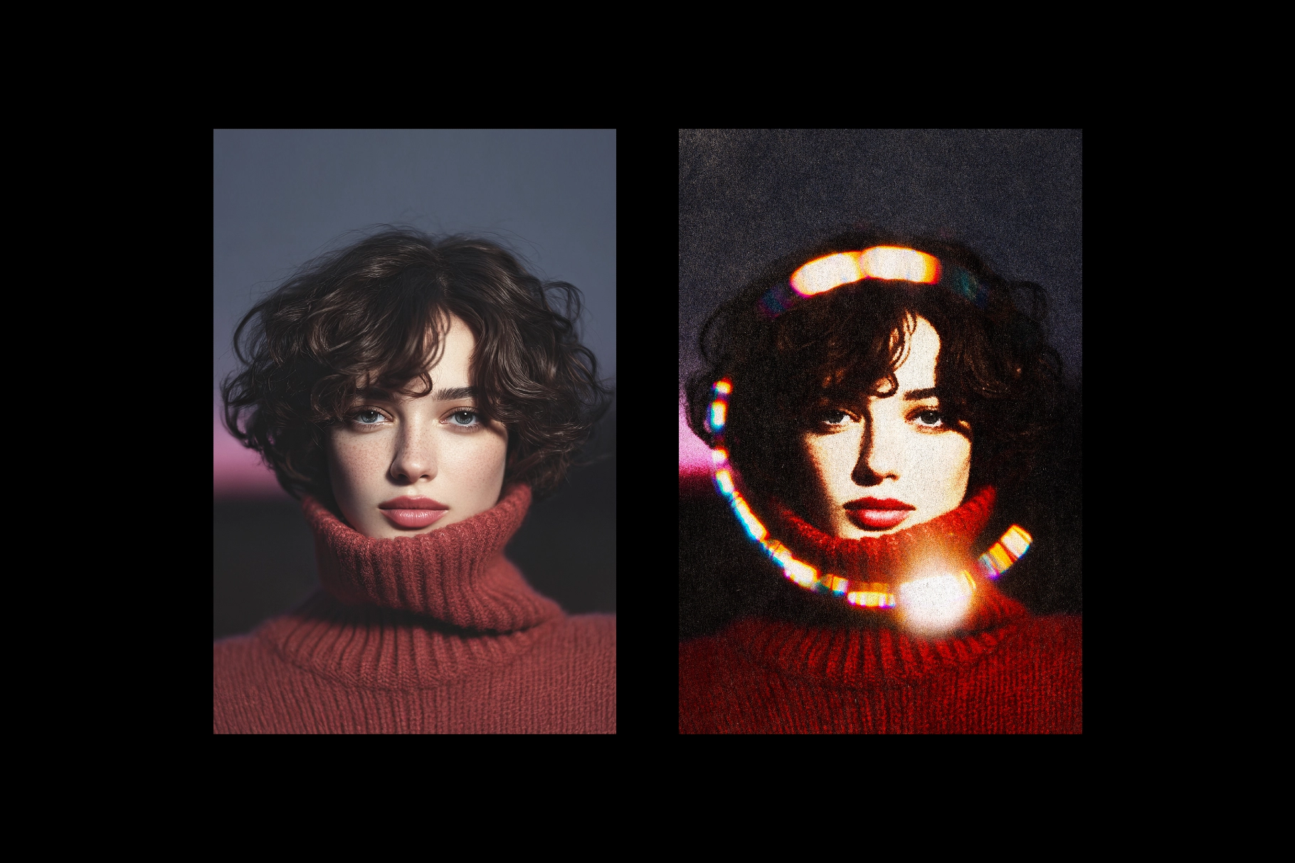 Retro Aura Leak Photo Effect