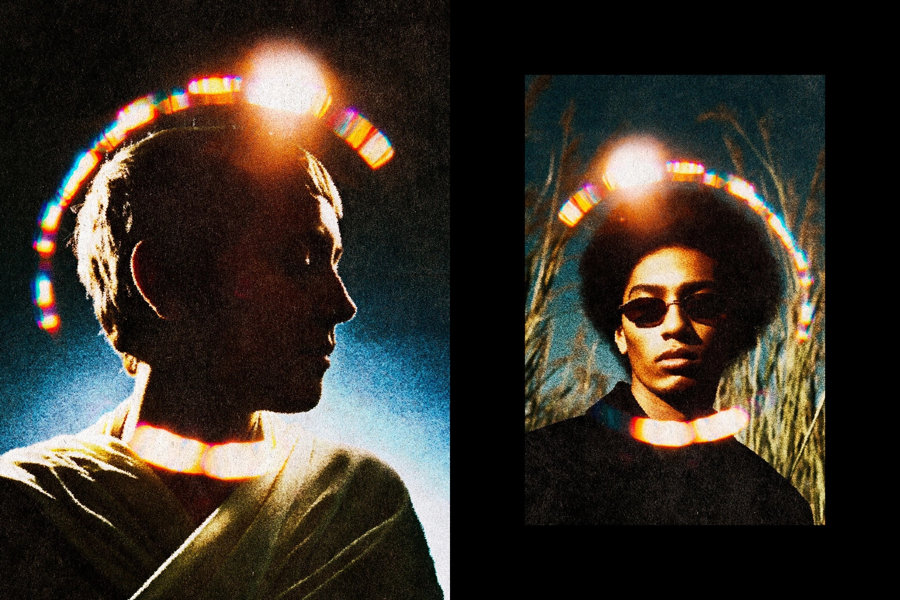 Retro Aura Leak Photo Effect