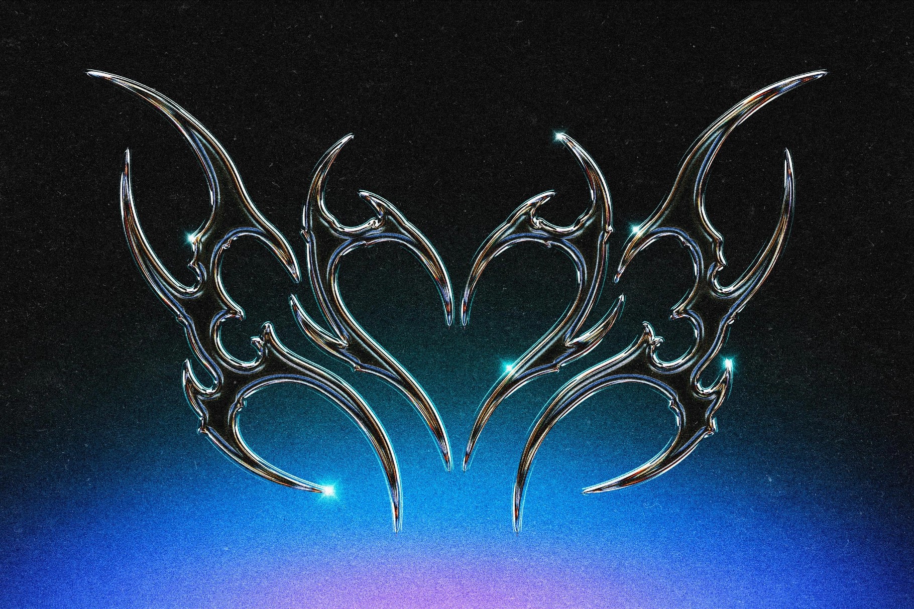 Black Oil Chrome Text Effect