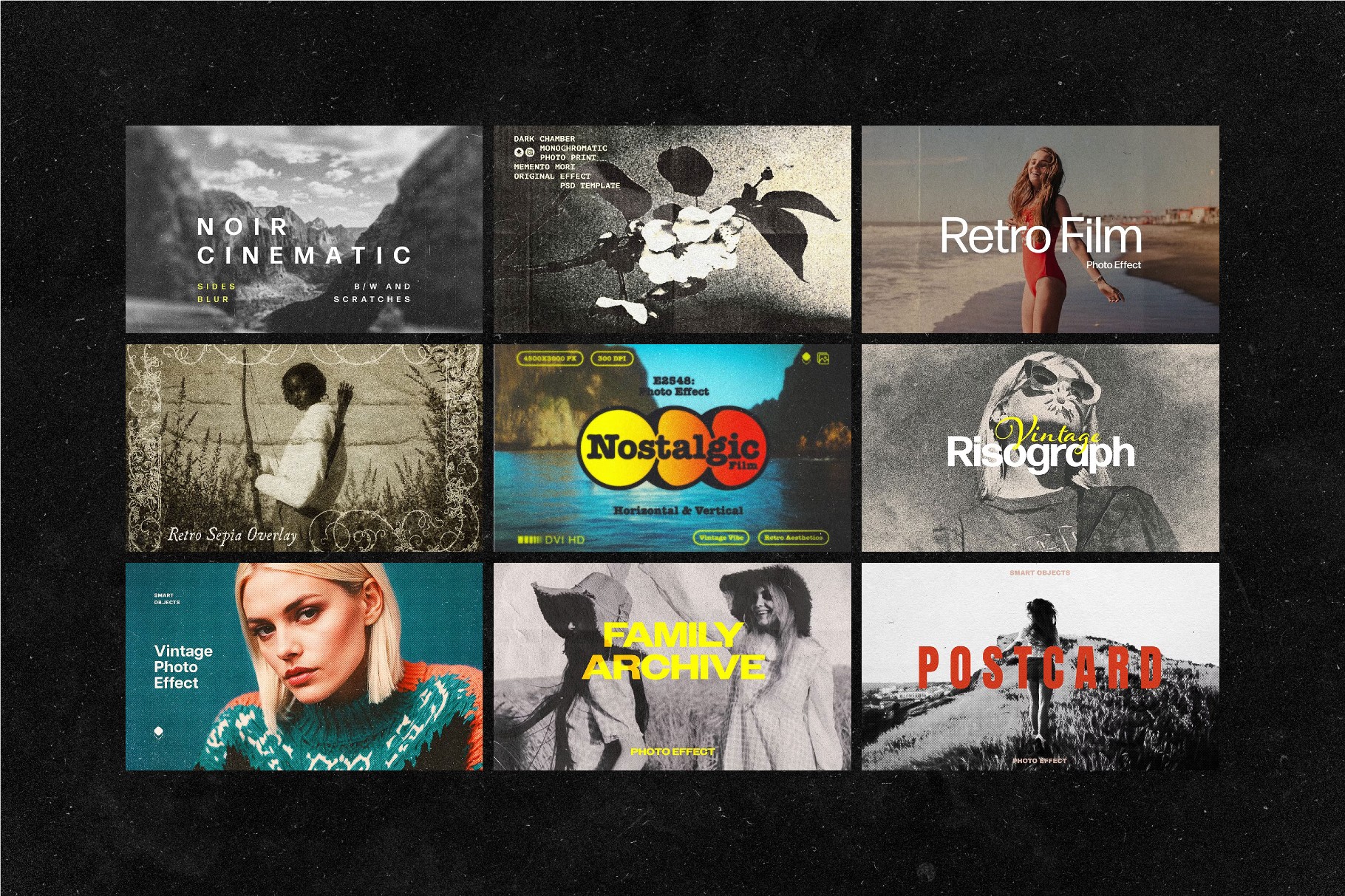 18-in-1 Old Photo Effects Bundle