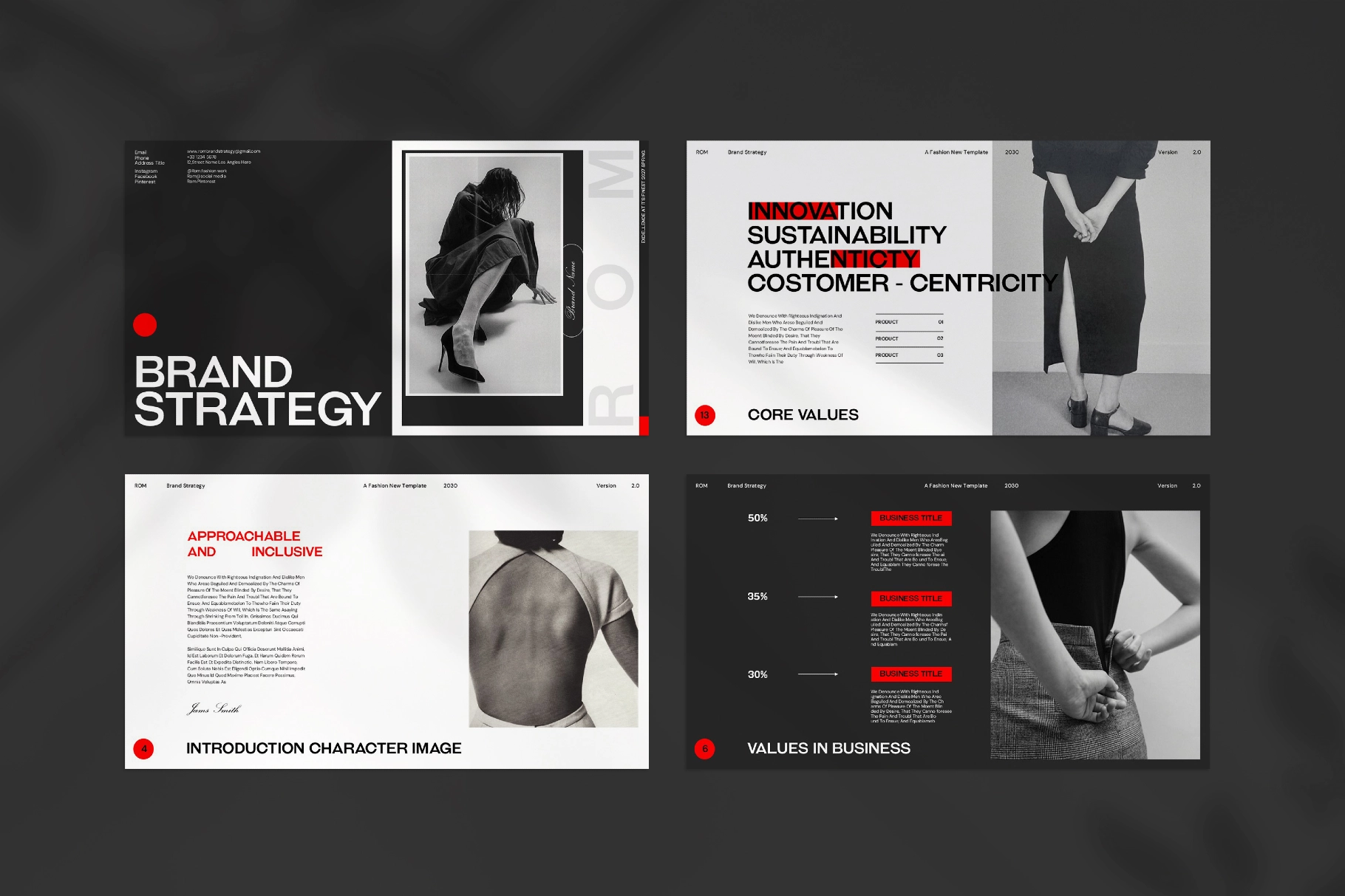 Rom Brand Strategy Presentation Template