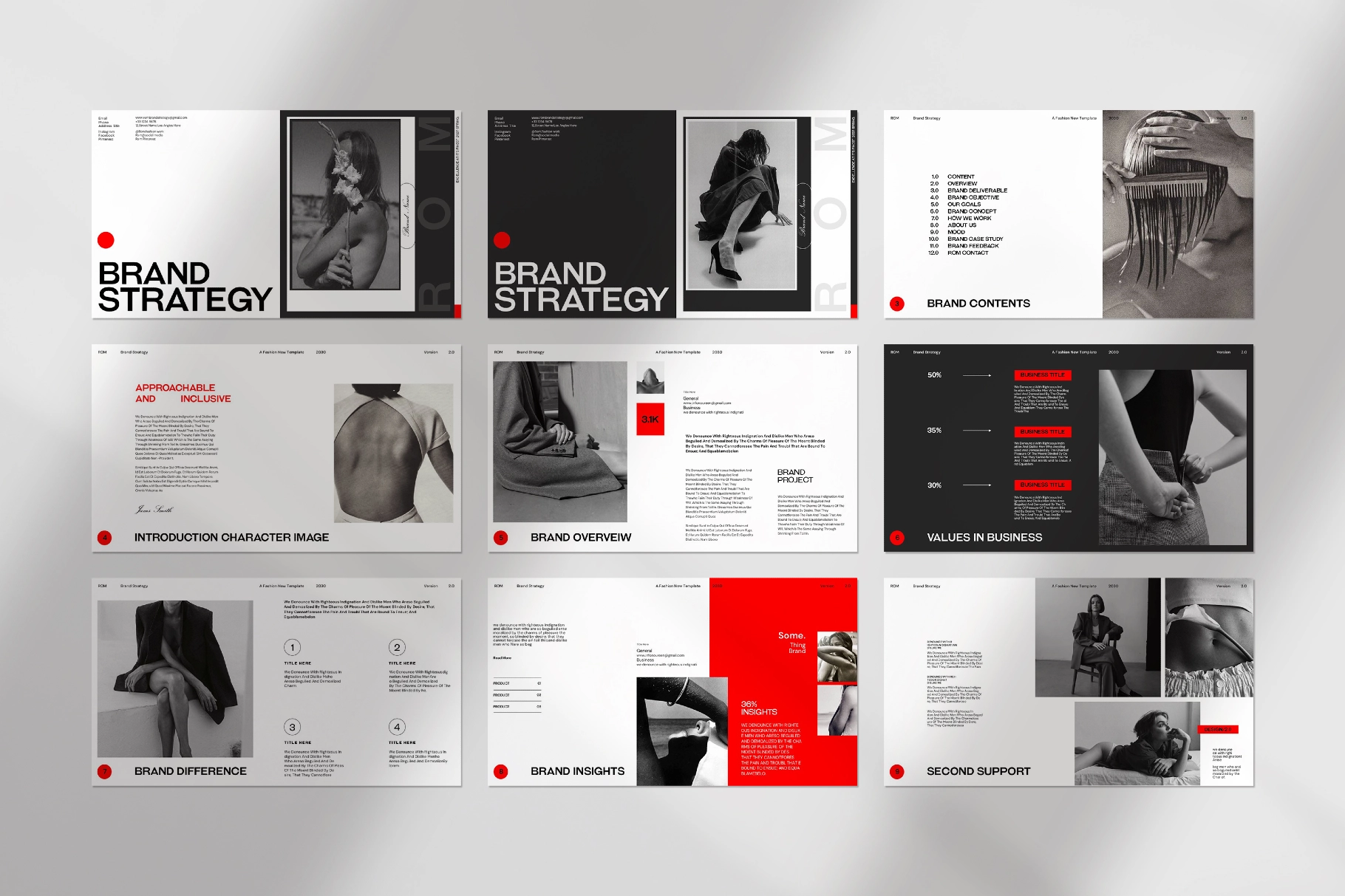 Rom Brand Strategy Presentation Template