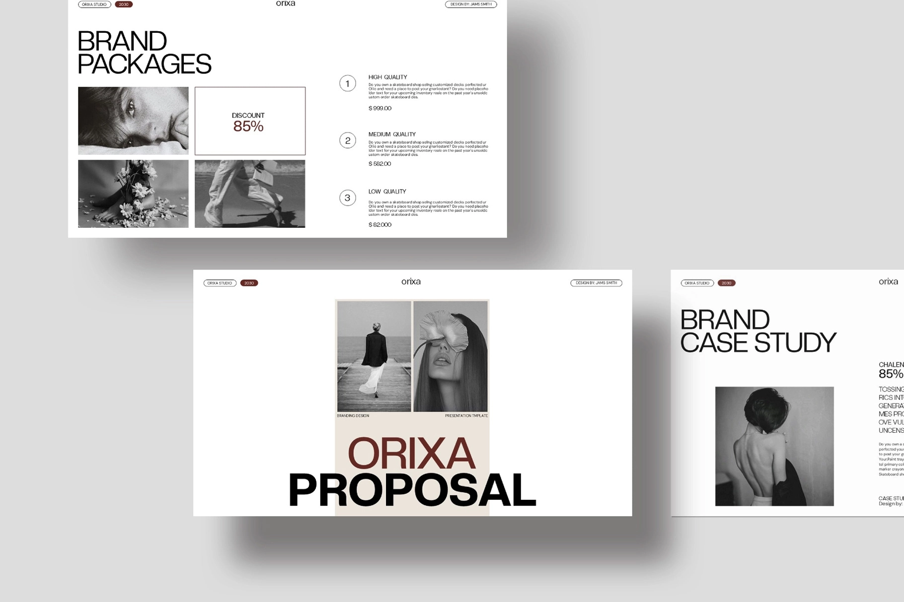 Orixa Brand Proposal Presentation Template