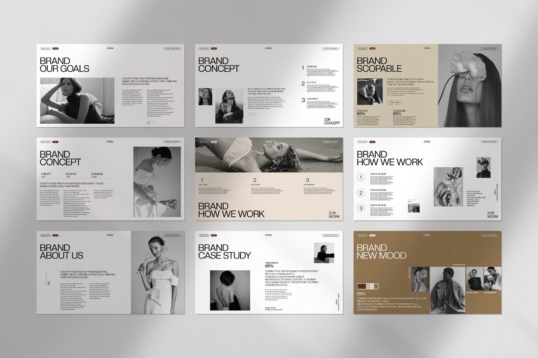 Orixa Brand Proposal Presentation Template