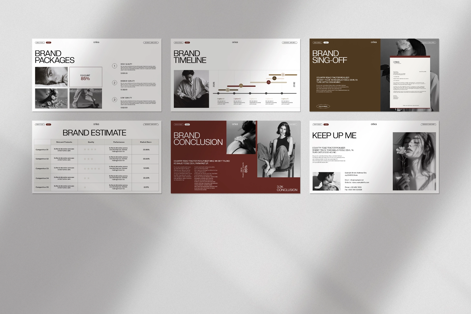 Orixa Brand Proposal Presentation Template