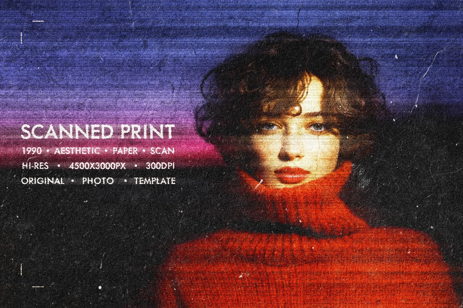 Scanned 1990 Photo Effect