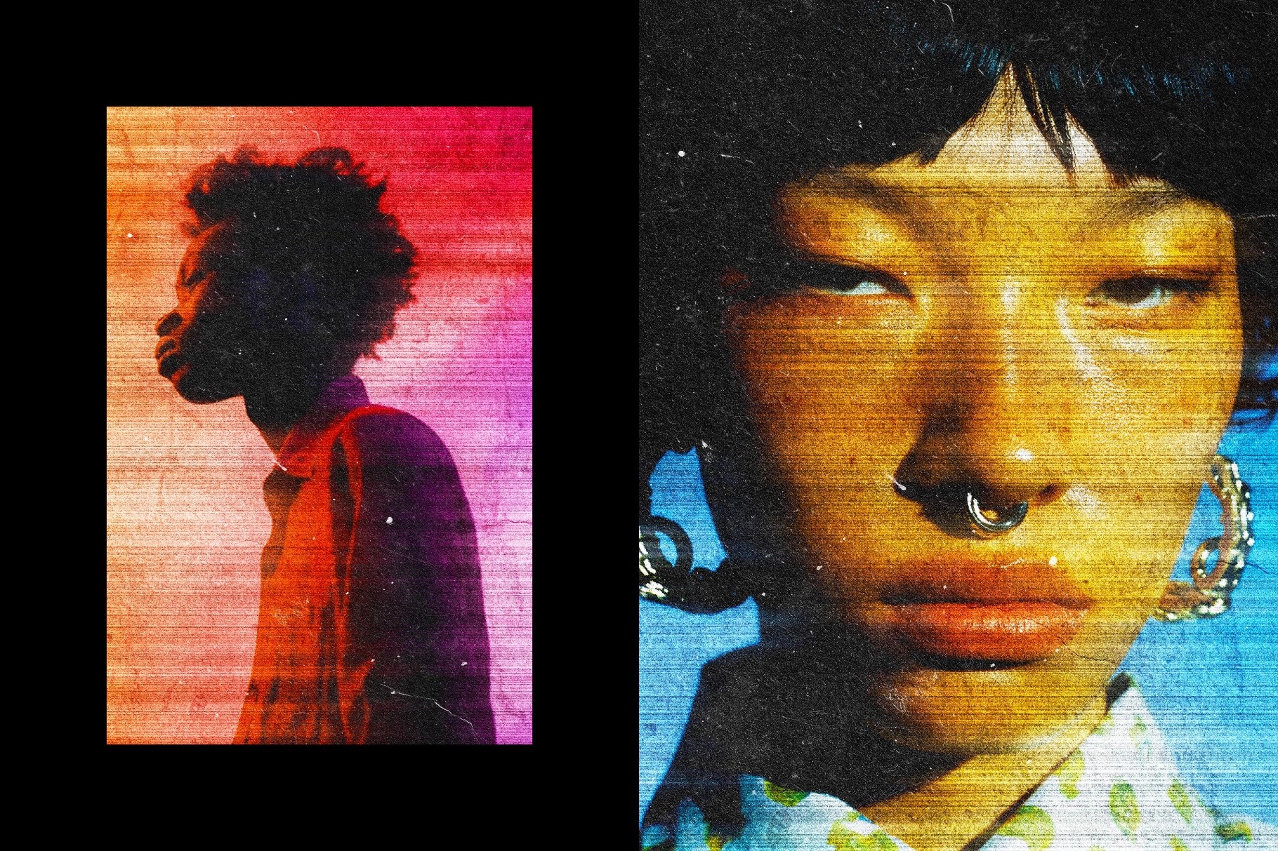 Scanned 1990 Photo Effect