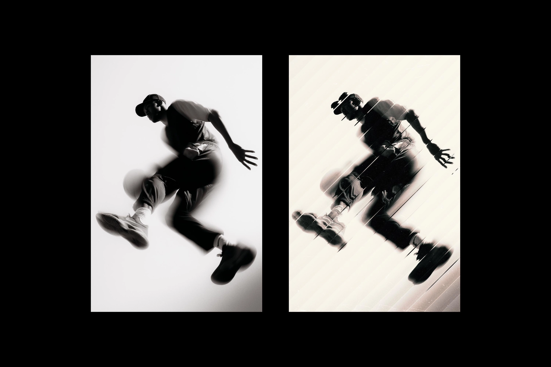 Diagonal Glass Photo Effect