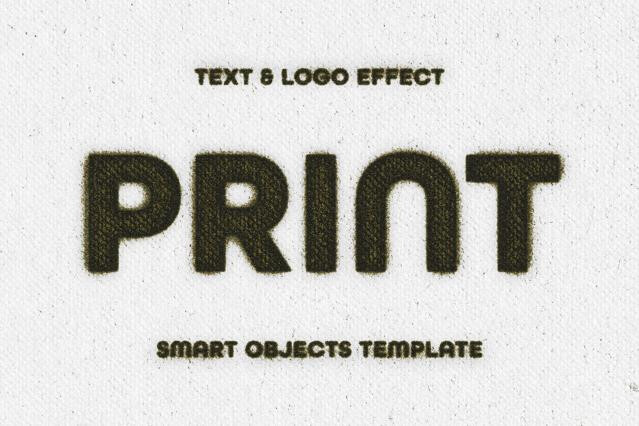 Dirty Print Text & Logo Effect