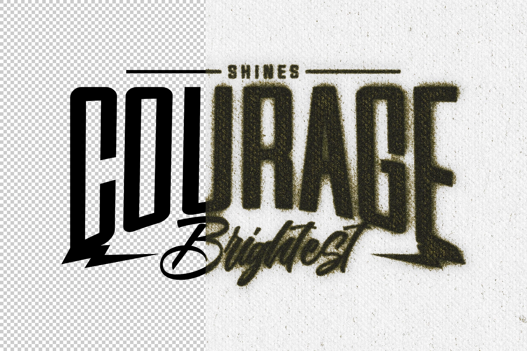 Dirty Print Text & Logo Effect