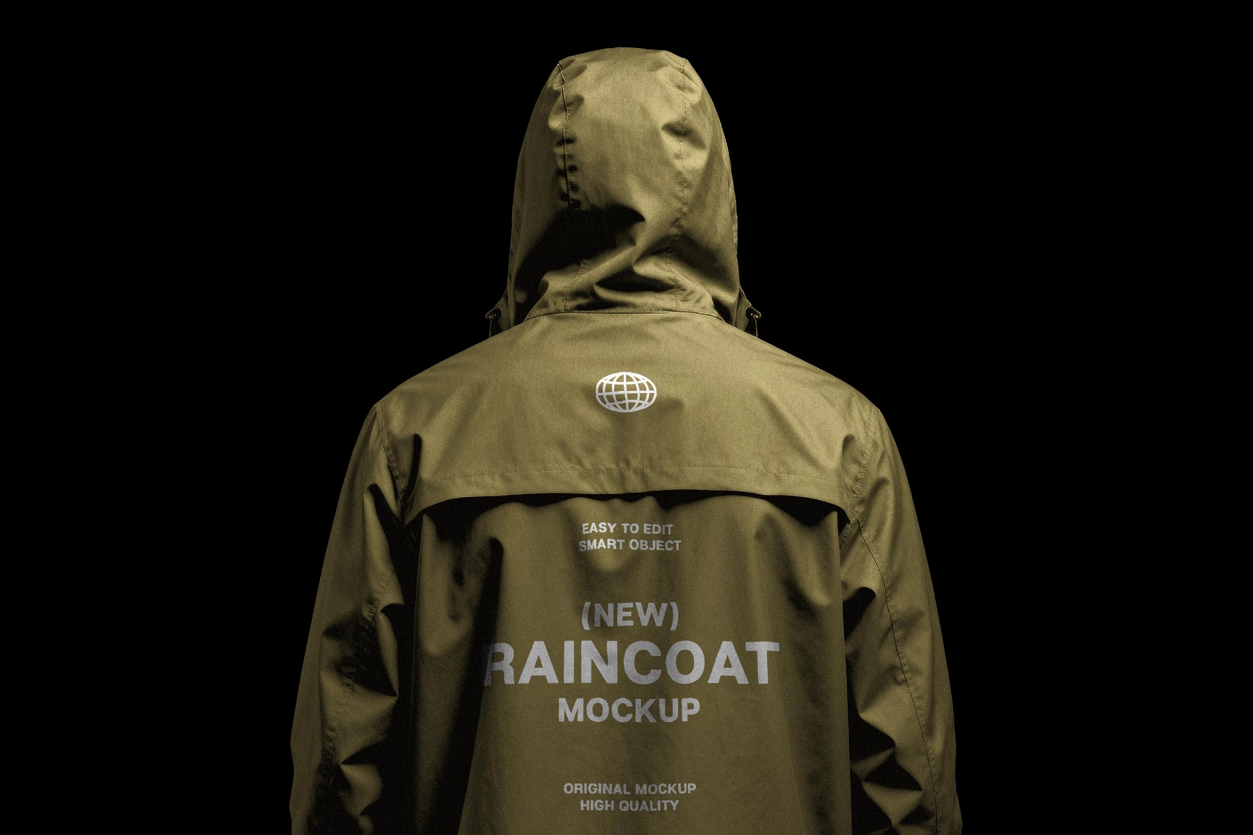 Back-View Raincoat Mockup