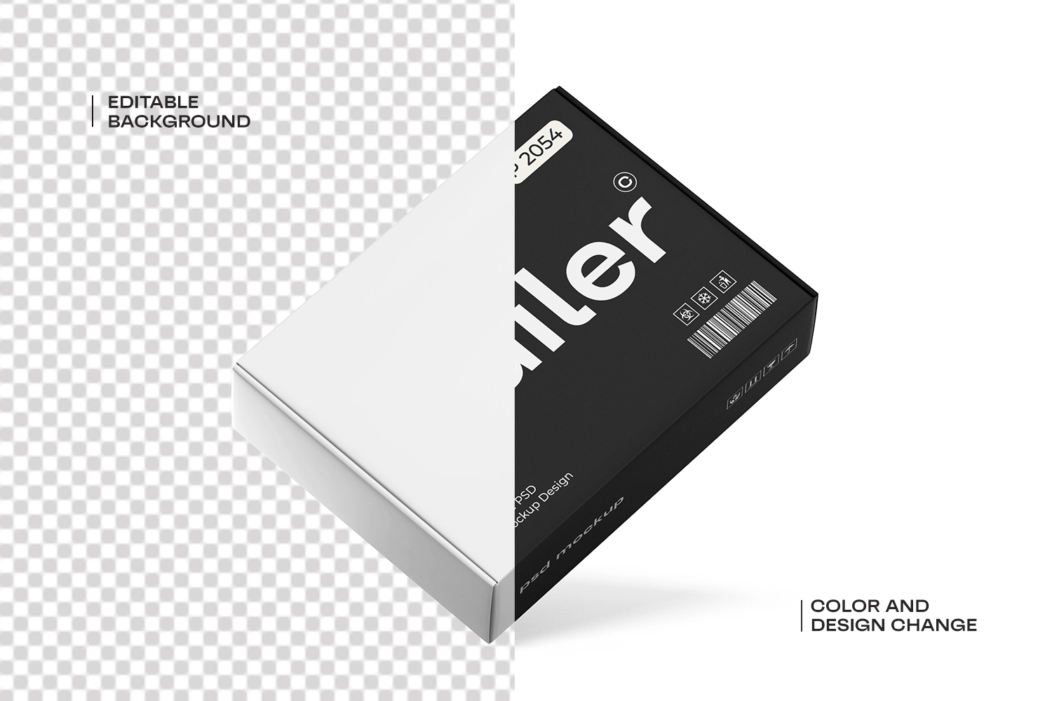 Cardboard Mailer Box Mockup