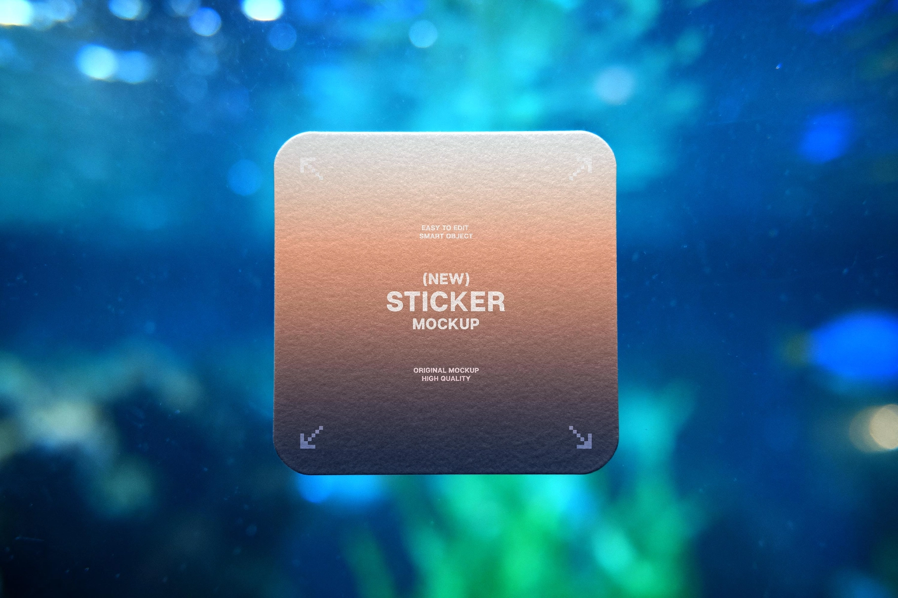 Aquarium Sticker Mockup