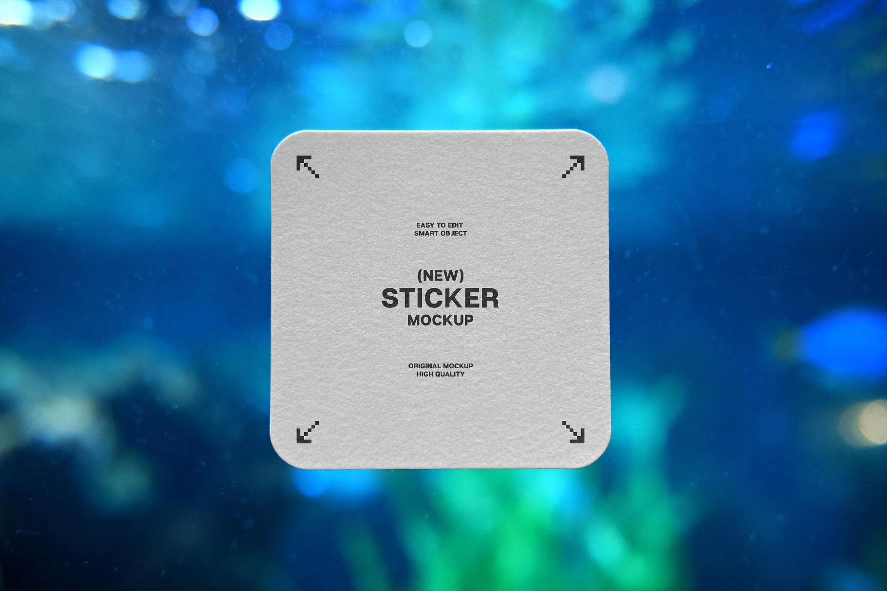 Aquarium Sticker Mockup