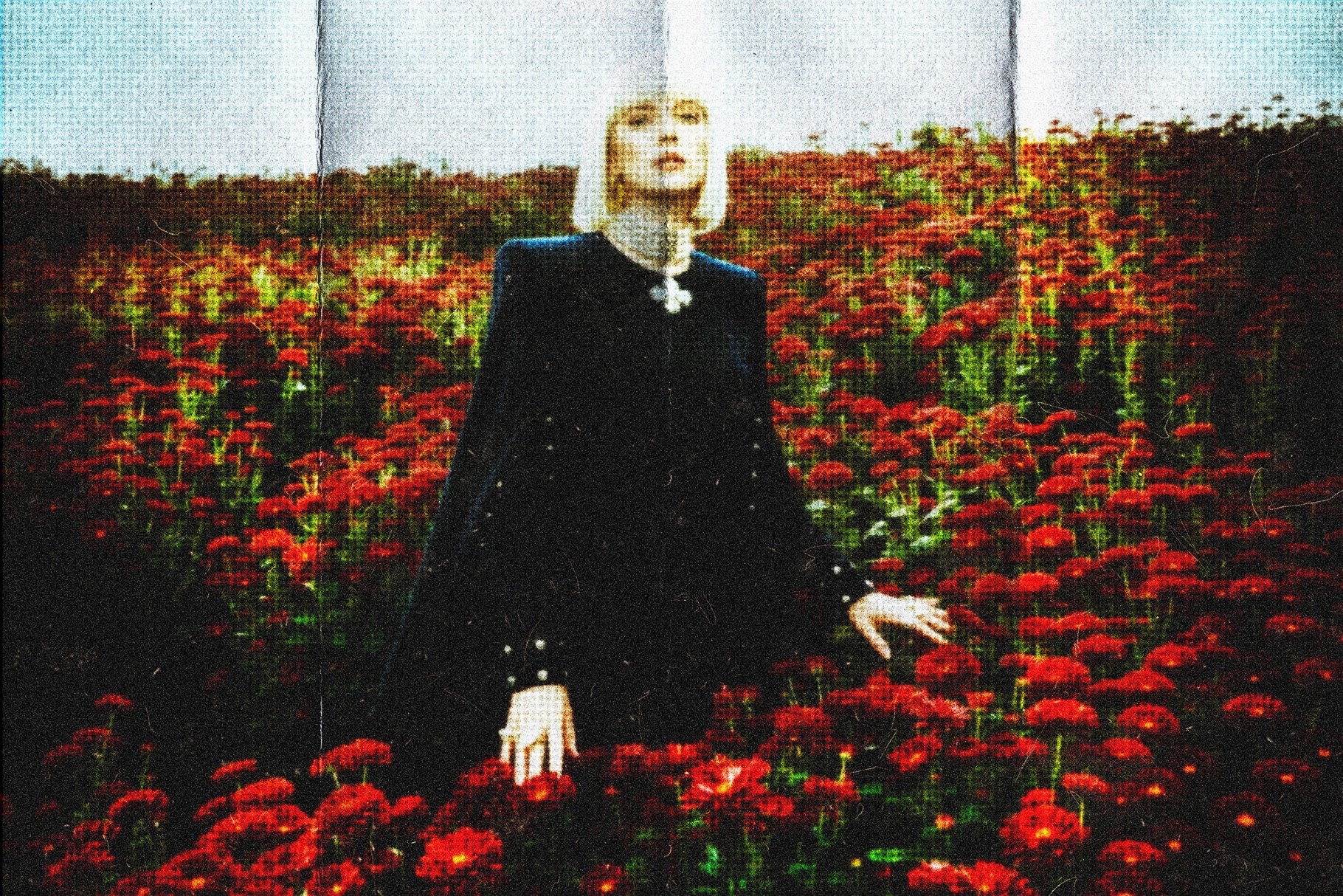 Halftone Folded Photo Card Effect