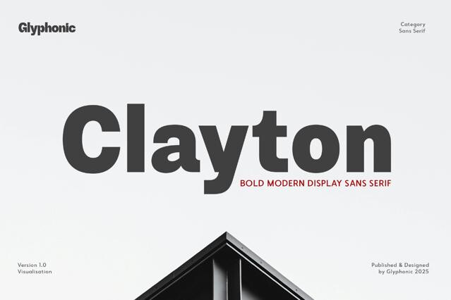 GC Clayton - Modern Bold Display Sans