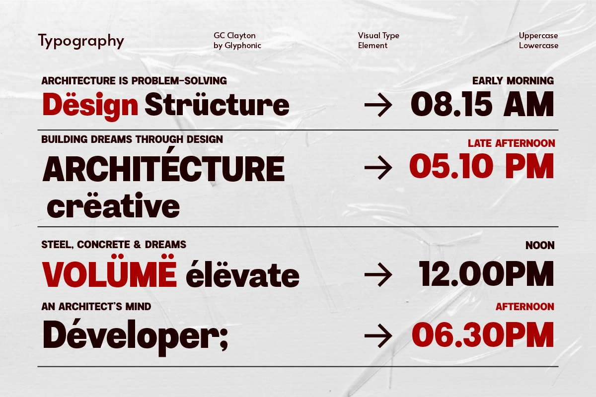 GC Clayton - Modern Bold Display Sans