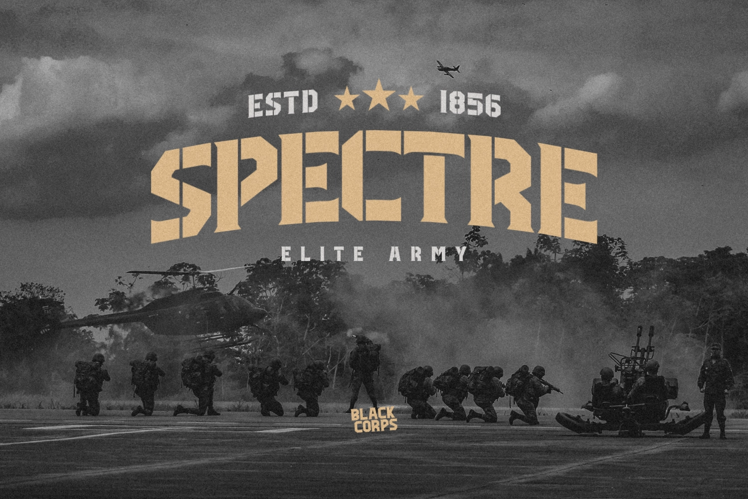 Black Corps - Military Serif Font