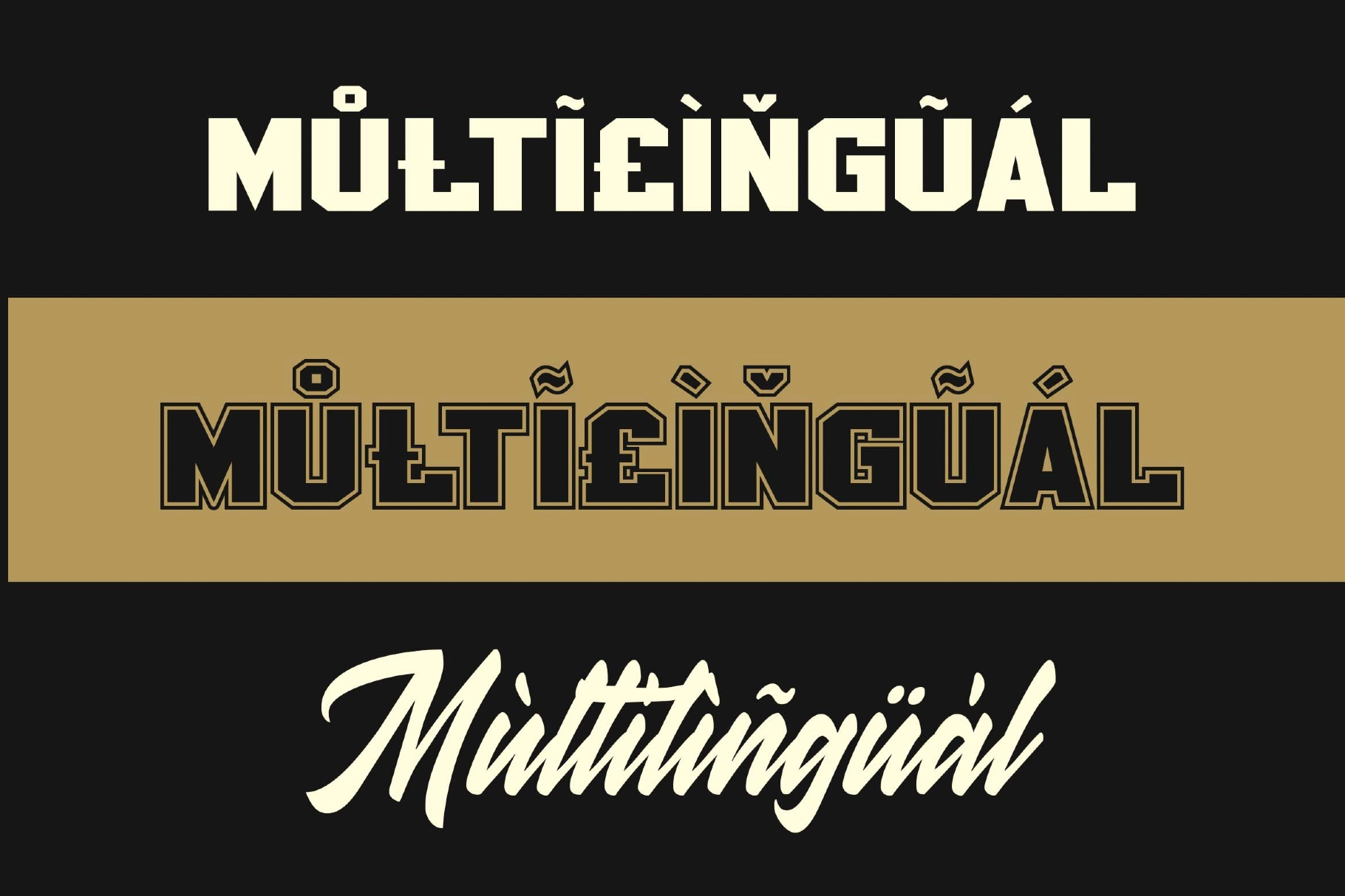 Golden Varsity a Sport Font Combination