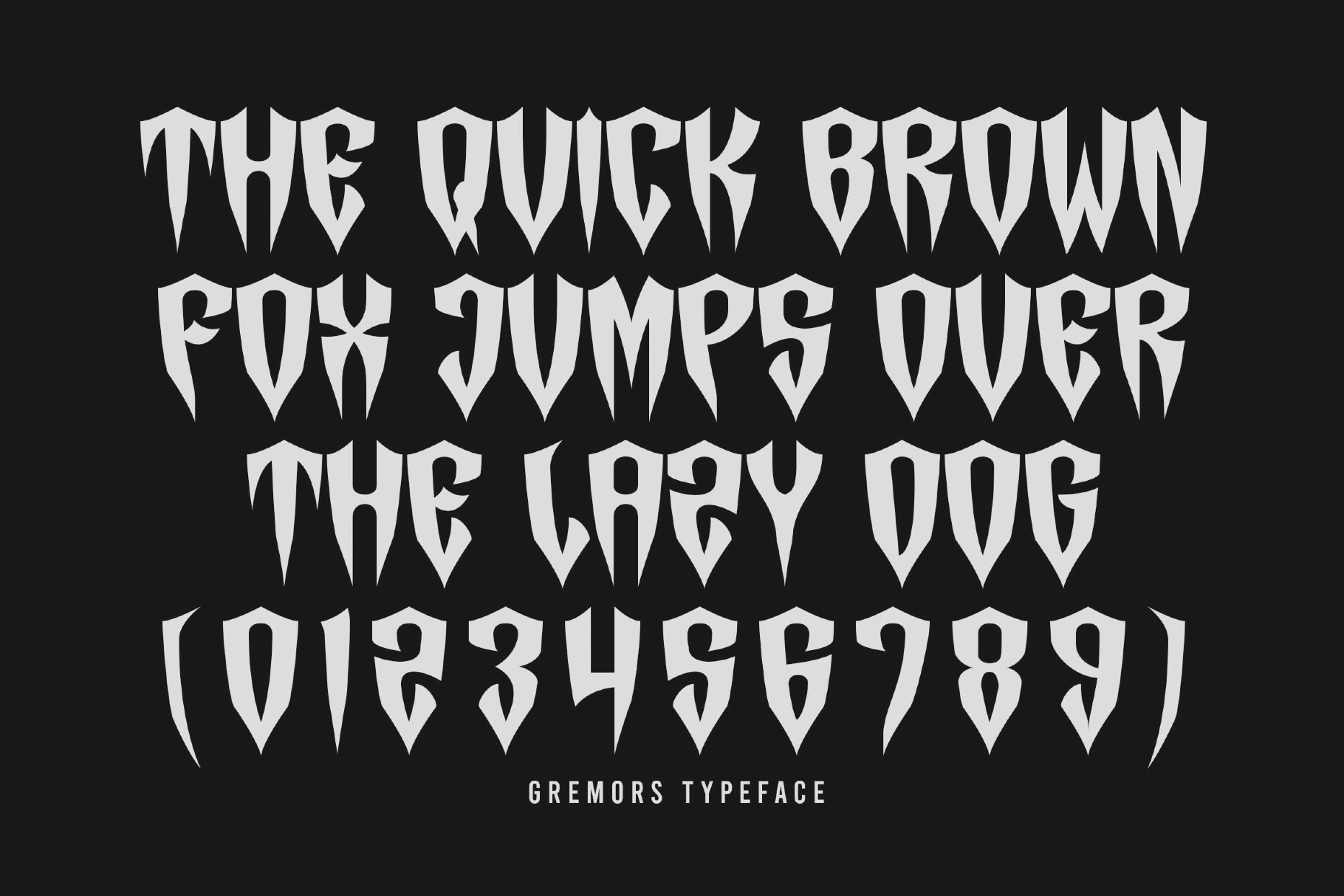 Gremors an Aggresive Urban Typeface