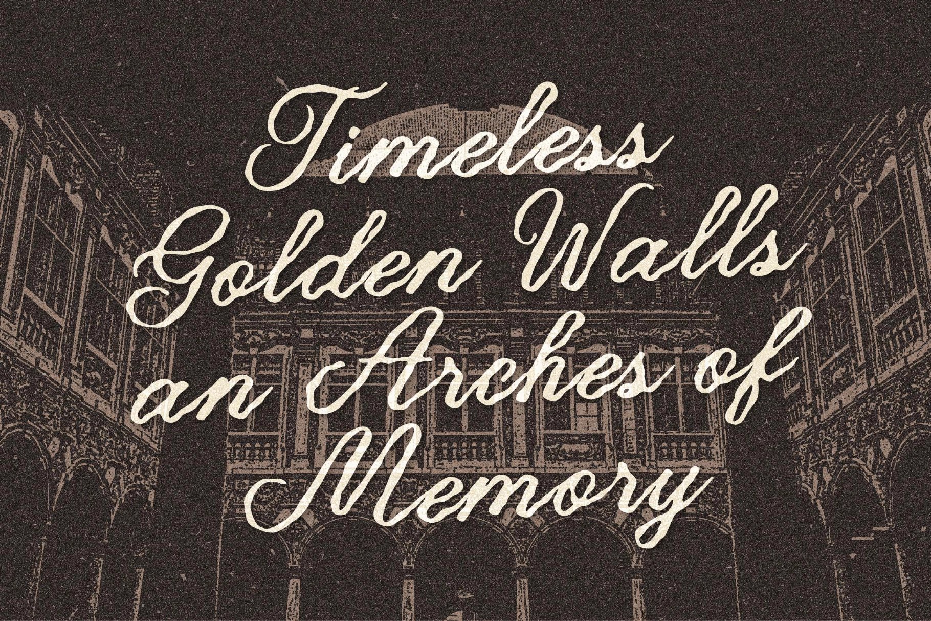 Palmeria a Textured Handwriting Font