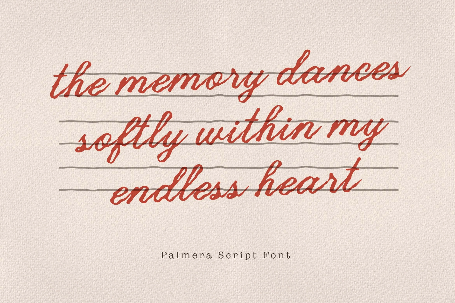 Palmeria a Textured Handwriting Font