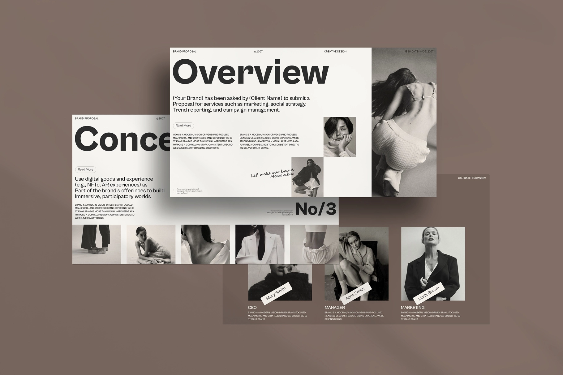 Vexo Brand Proposal Presentation Template