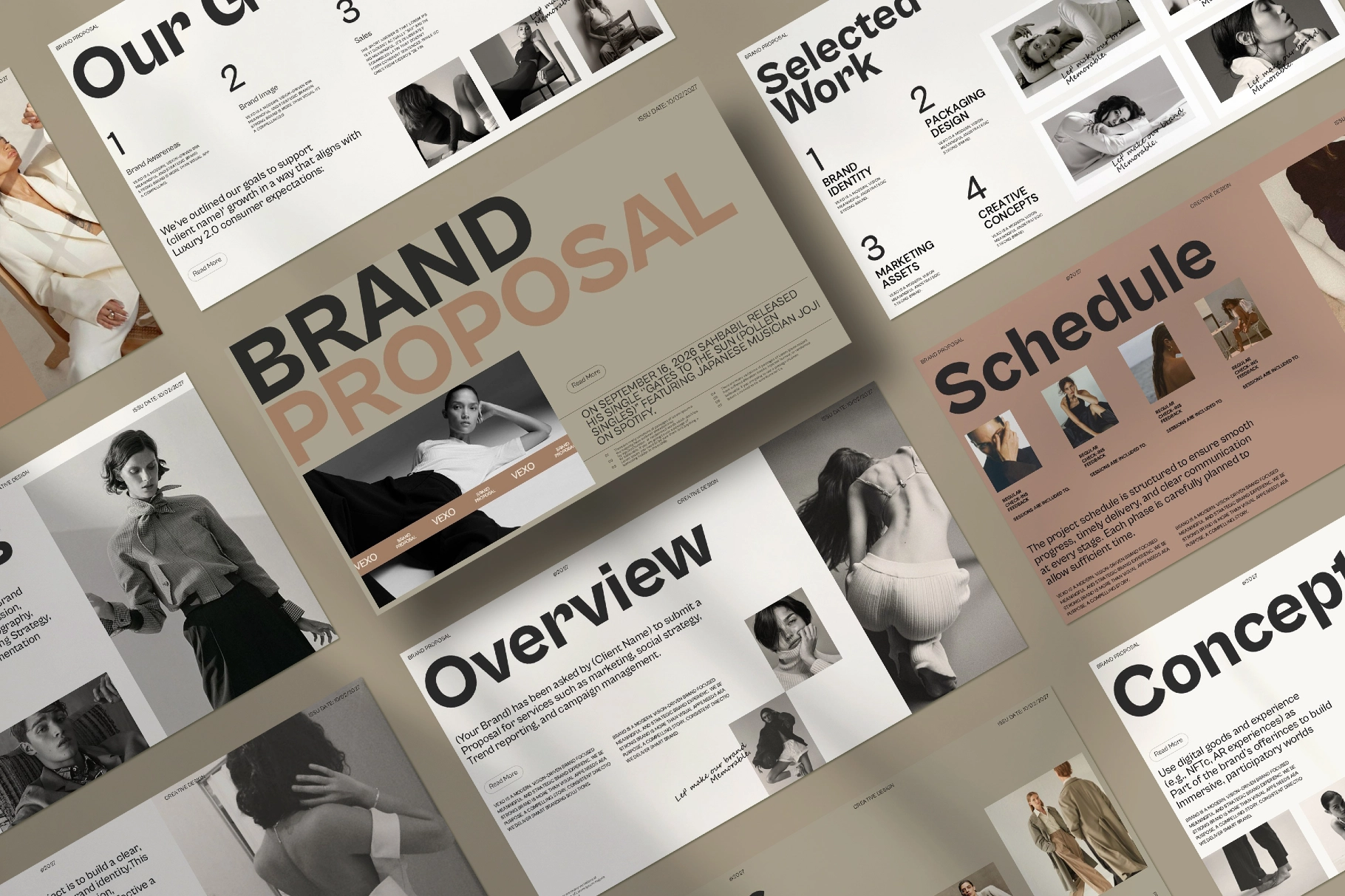 Vexo Brand Proposal Presentation Template