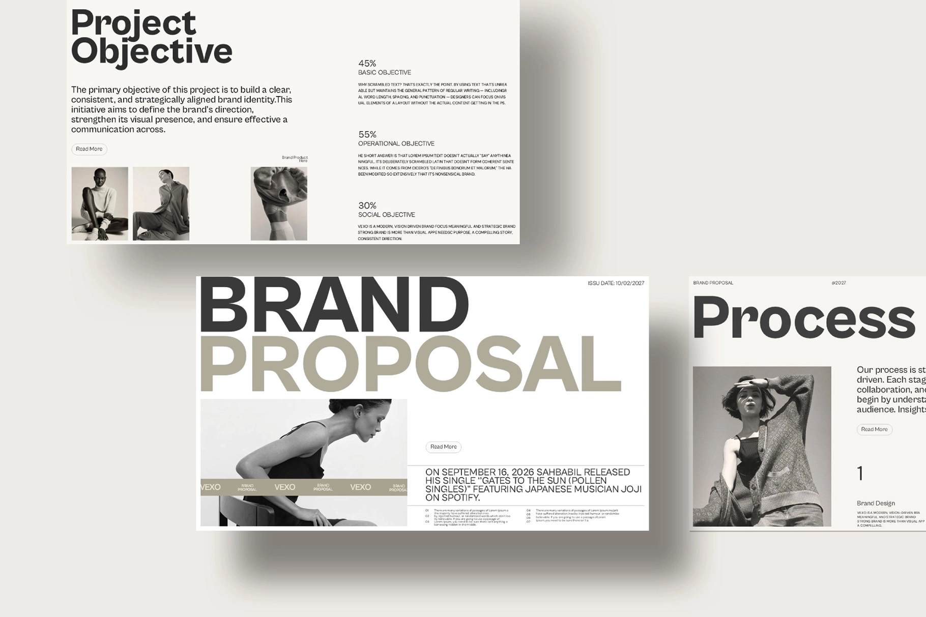 Vexo Brand Proposal Presentation Template