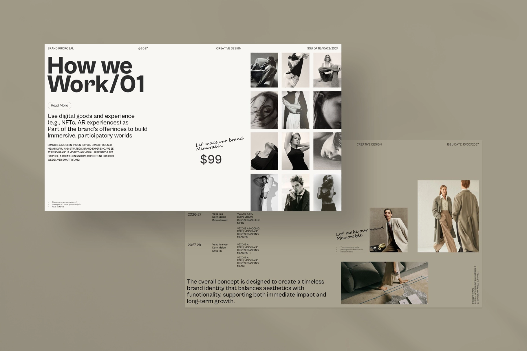 Vexo Brand Proposal Presentation Template
