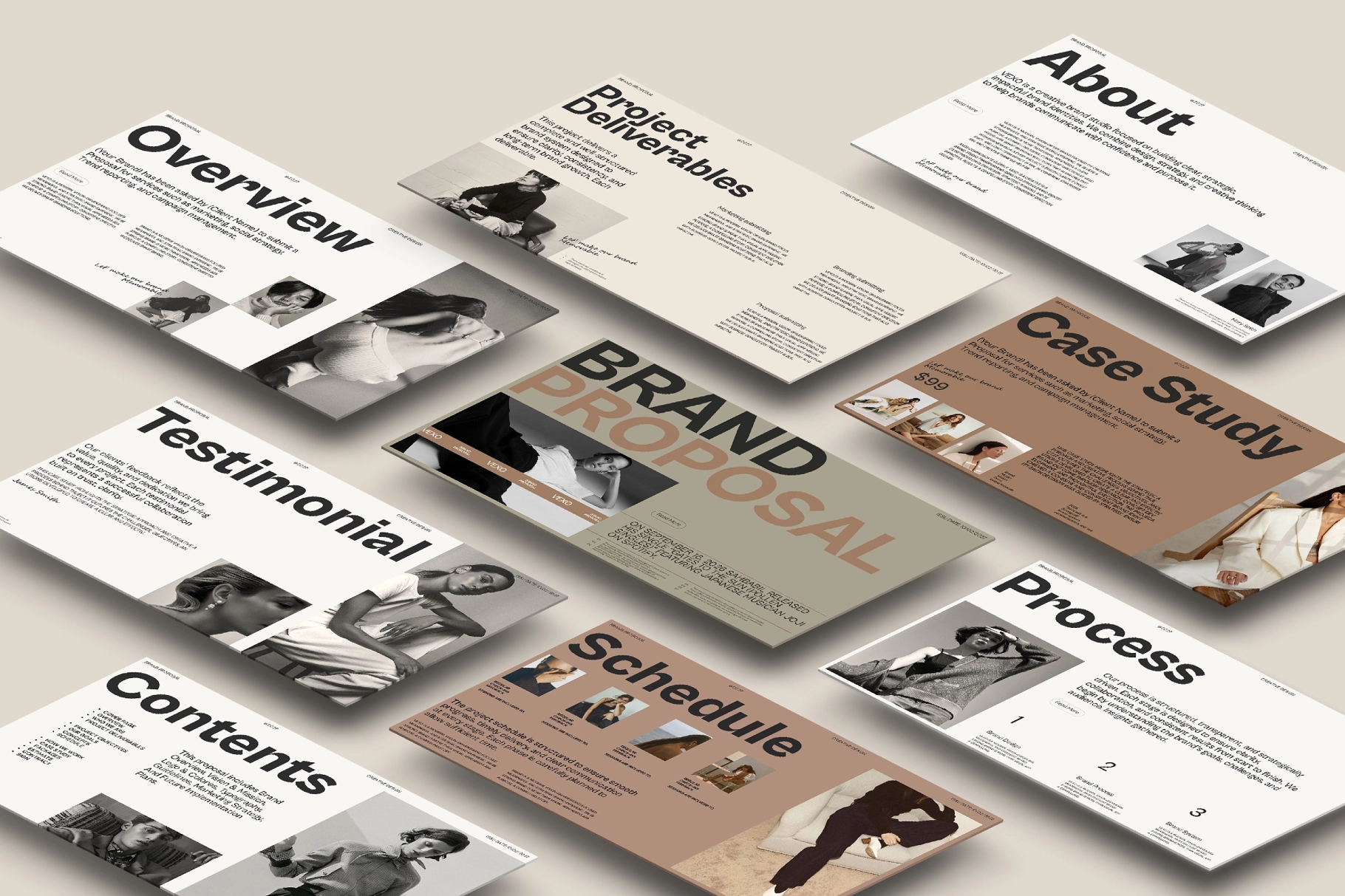 Vexo Brand Proposal Presentation Template